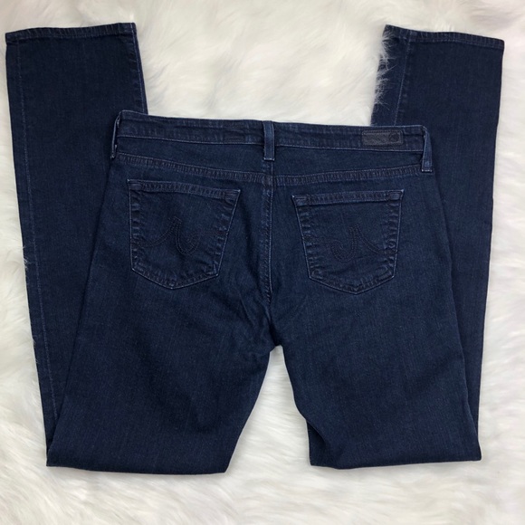 Anthropologie, AG “Stevie” Straight Skinny Dark Wash Jeans - Picture 6 of 7